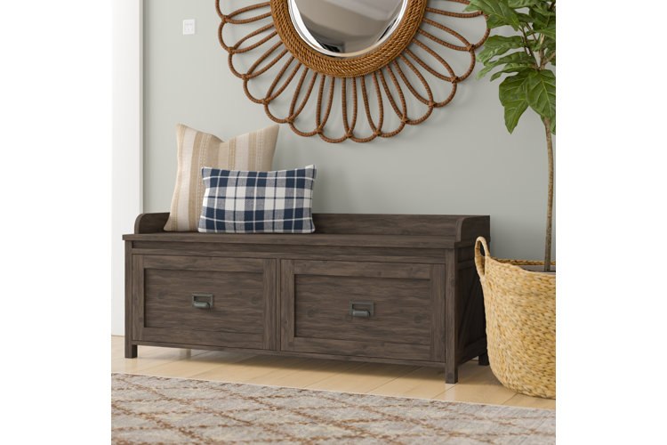 Mccoppin solid wood flip shop top storage bench